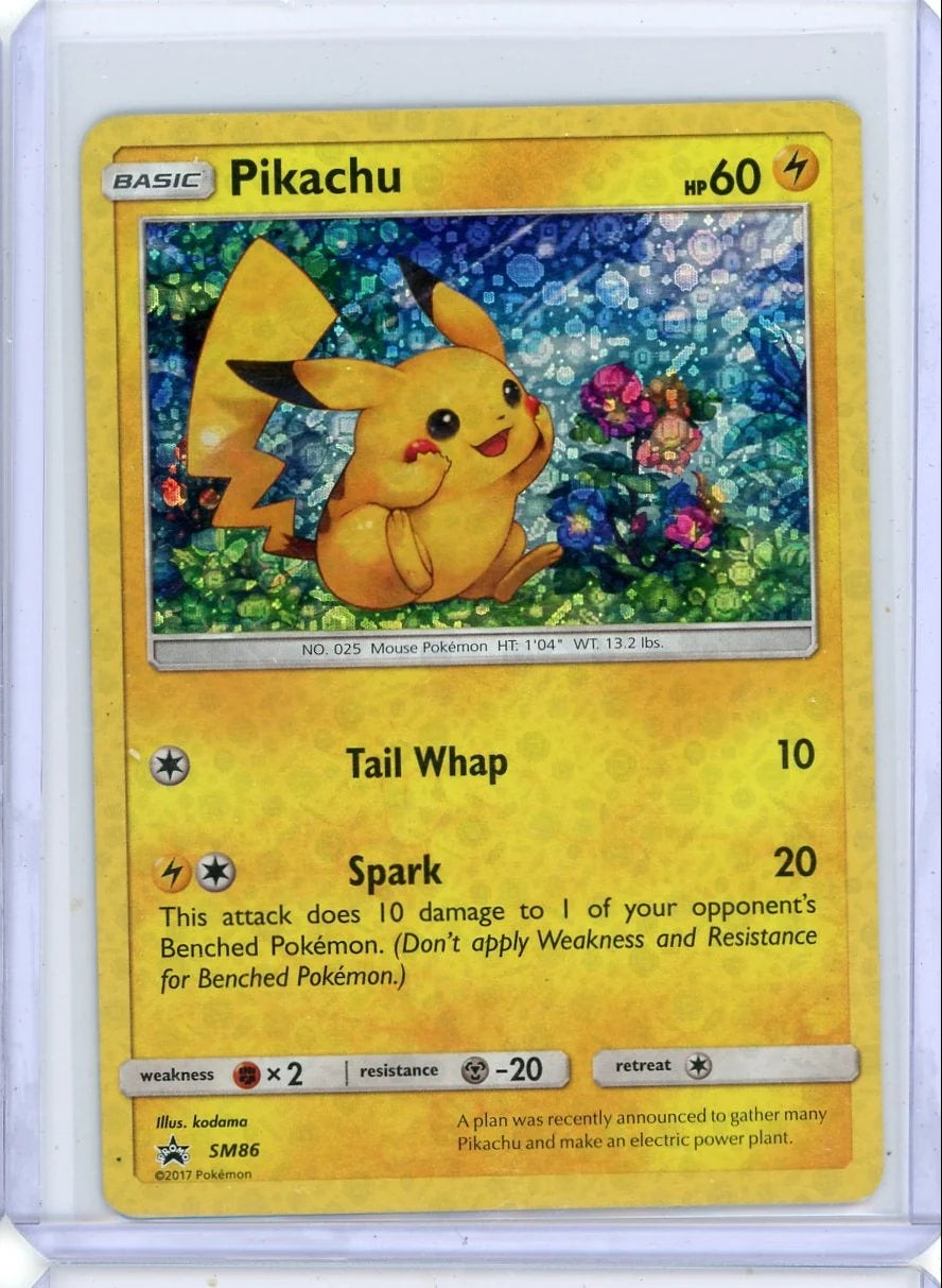 Pikachu 2017 Pokemon Black Star Promo #SM86