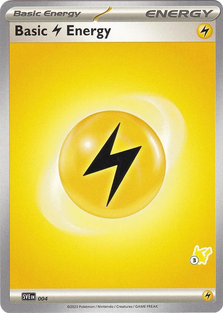 Basic Lightning Energy - Pikachu 3 (004) (Battle Academy 2024) (BA24)