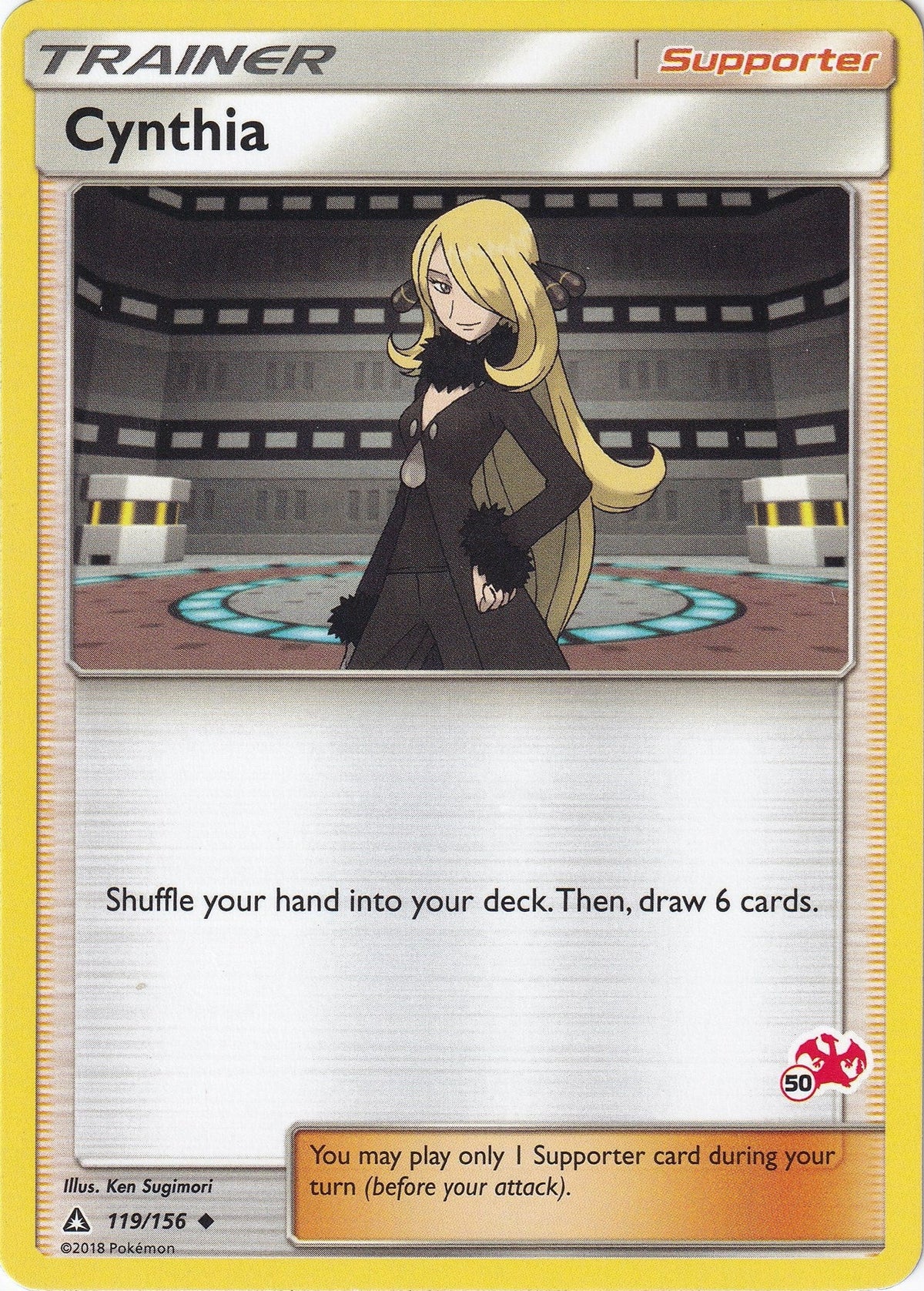 Cynthia - 119/156 (#50 Charizard Stamped) (119/156) (Battle Academy) (BTA)