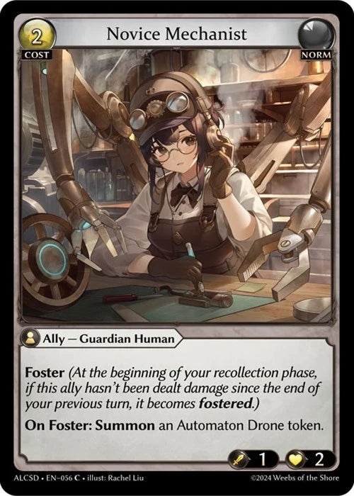 Novice Mechanist (056) (Alchemical Revolution Starter Decks) (ALCSD)