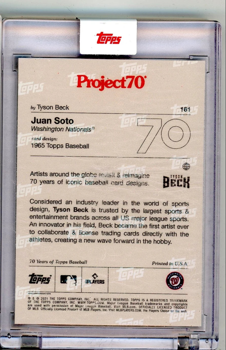 Juan Soto Project70 by Tyson Beck #161 /2209