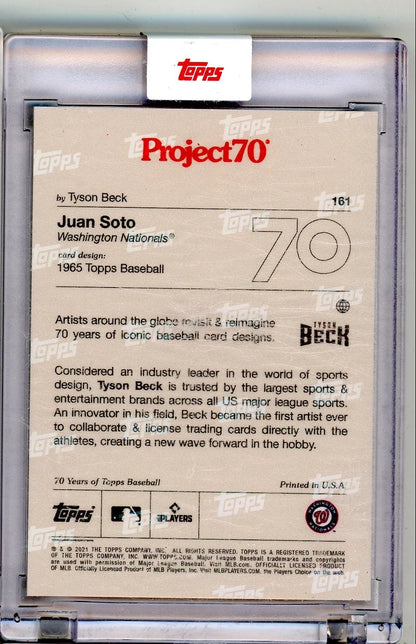 Juan Soto Project70 by Tyson Beck #161 /2209