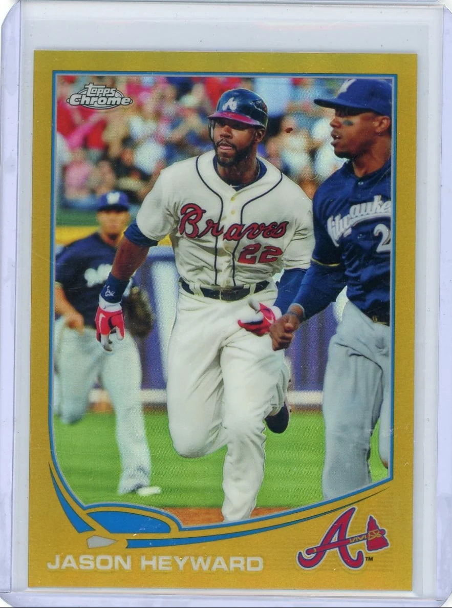 Jason Heyward 2013 Topps Chrome Gold Refractor #'d 06/50