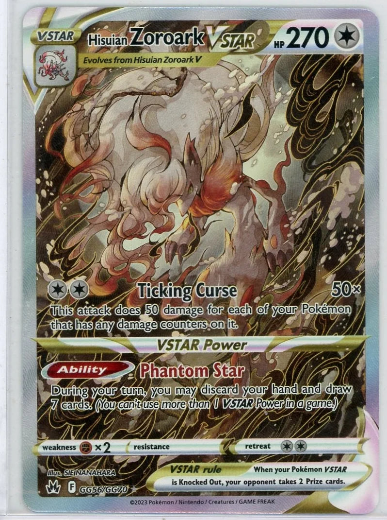 Hisuian Zoroark Vstar Pokémon Crown Zenith Ultra Rare #GG56/GG70