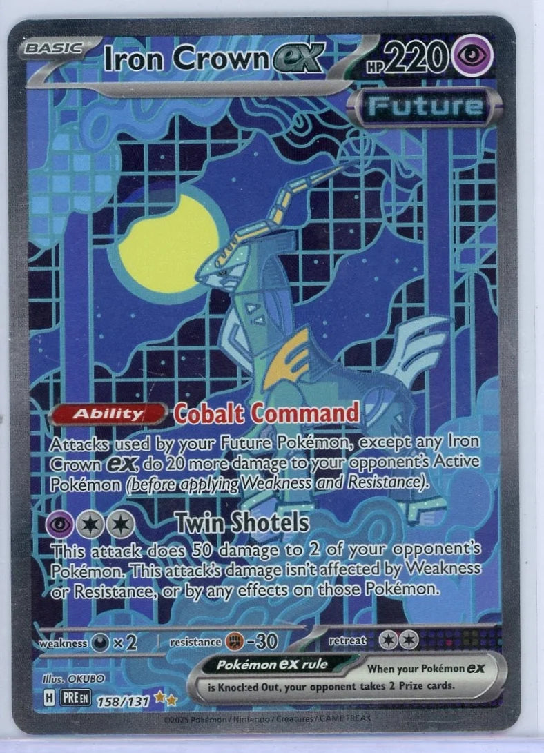Iron Crown EX Pokémon Prismatic Evolutions #158/131