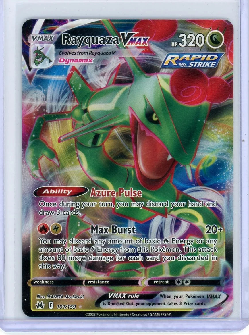 Rayquaza Vmax Pokémon Crown Zenith Ultra-Rare #101/159