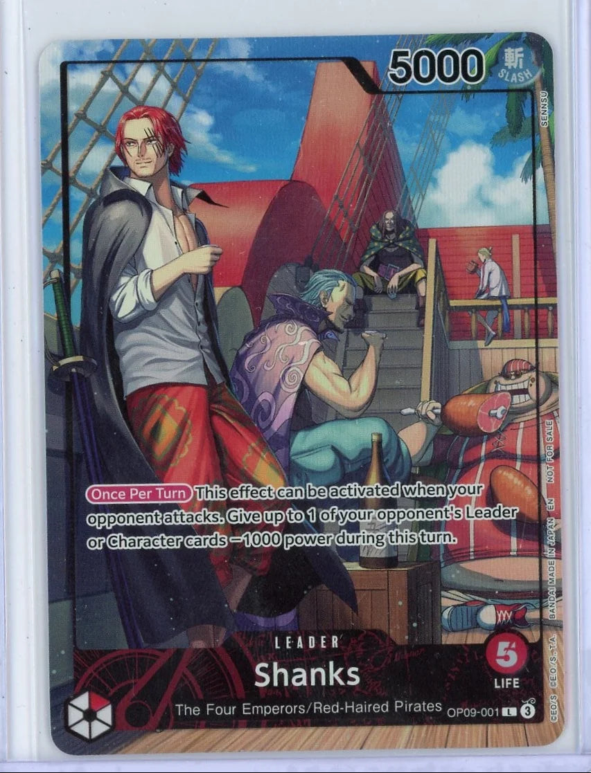 Shanks One Piece PSA Magazine Promo #OP09-001