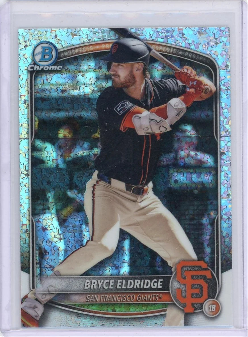 Bryce Eldridge 2025 Bowman Chrome Diamond speckle ref.