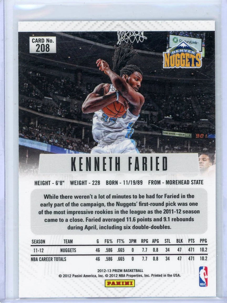 Kenneth Faried 2012-13 Panini Prizm Silver