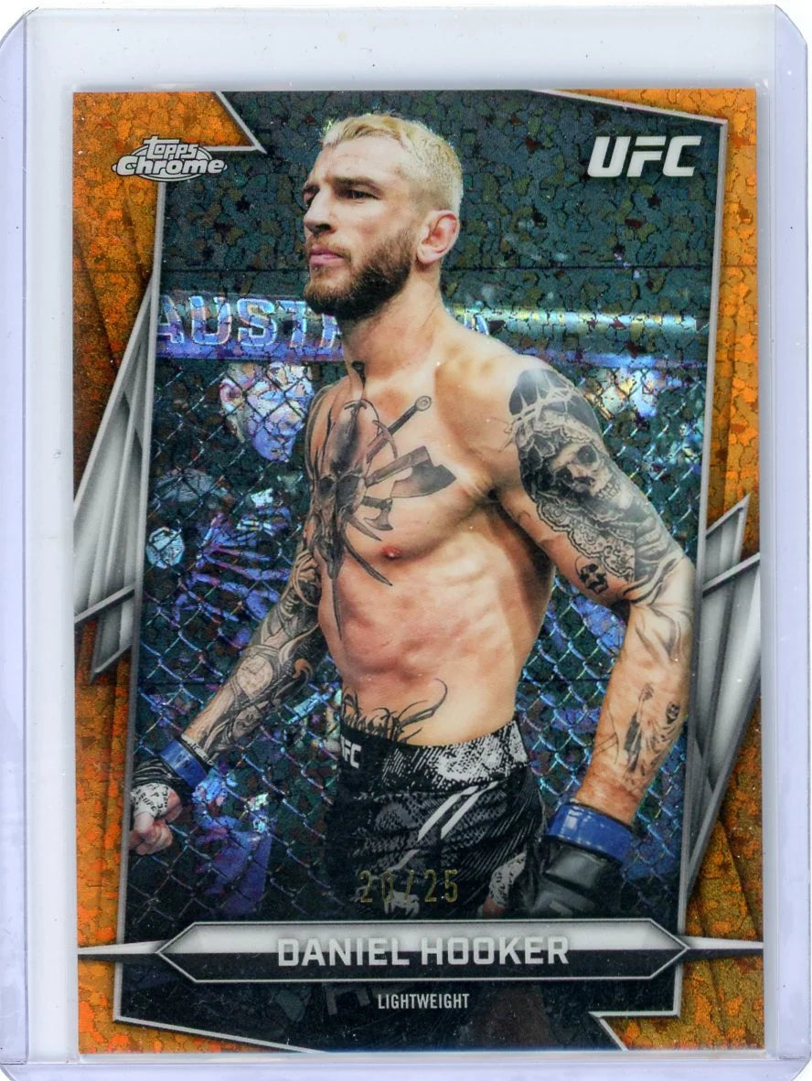 Daniel Hooker 2026 Topps Chrome UFC Orange Mini Diamonds Refractor (Mega Exclusive) #'d 20/25