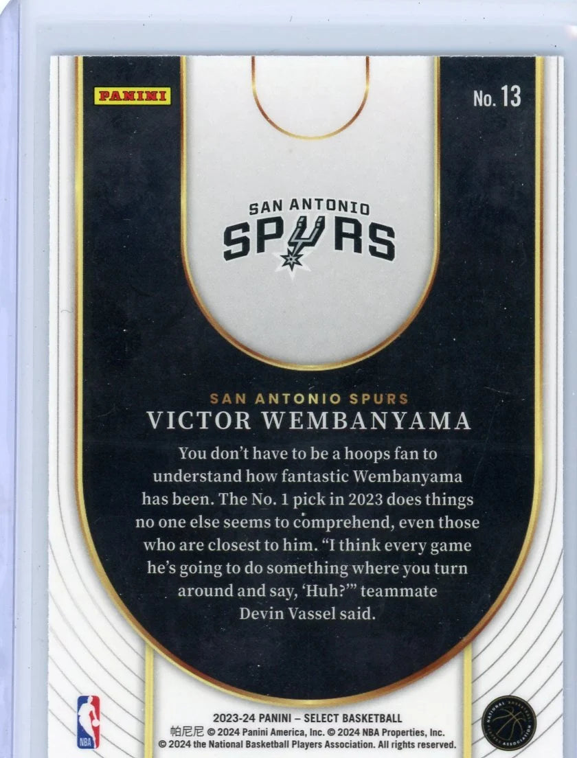 Victor Wembanyama 2023-24 Panini Select Neon Icons RC