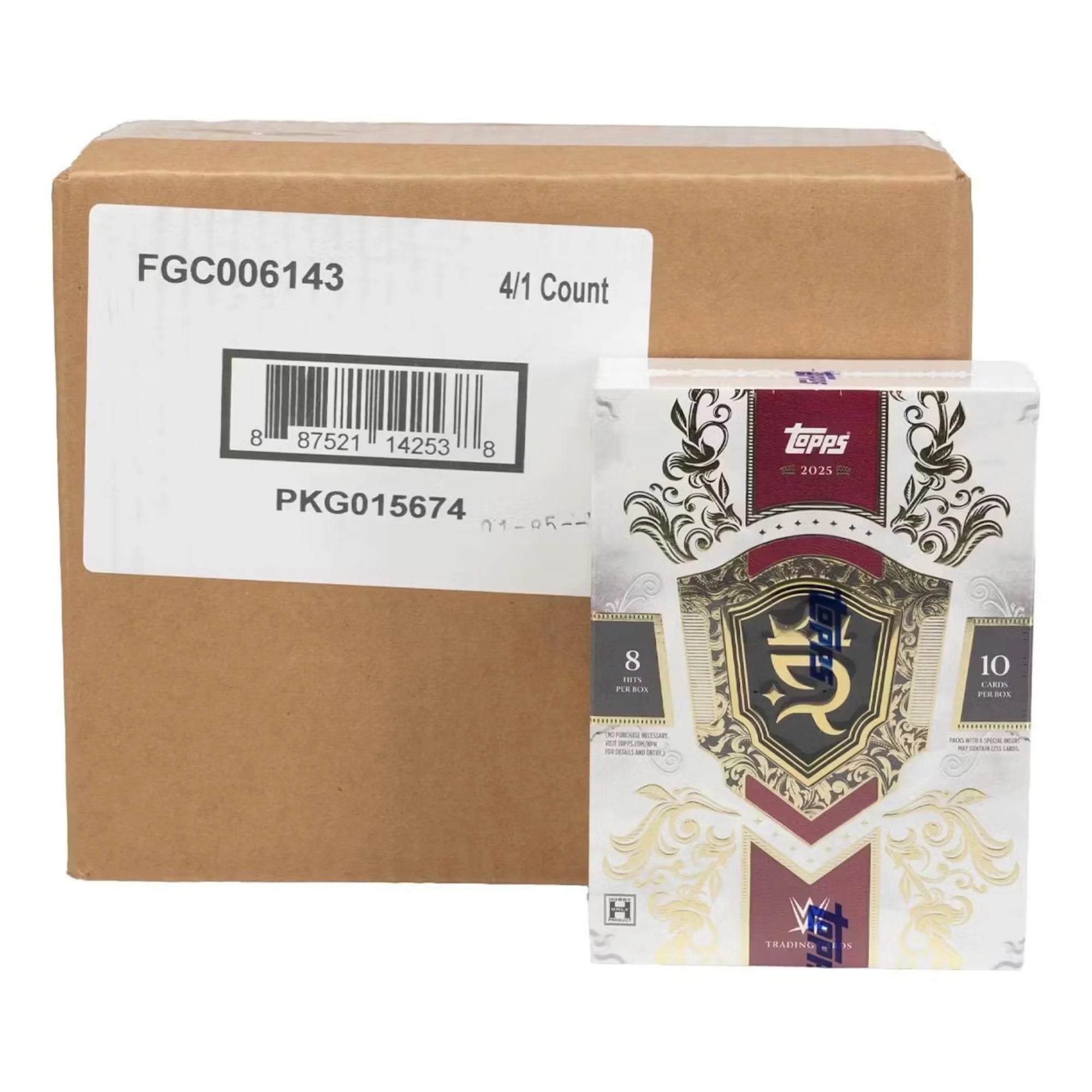 2025 Topps WWE Royalty Hobby 4 Box Case