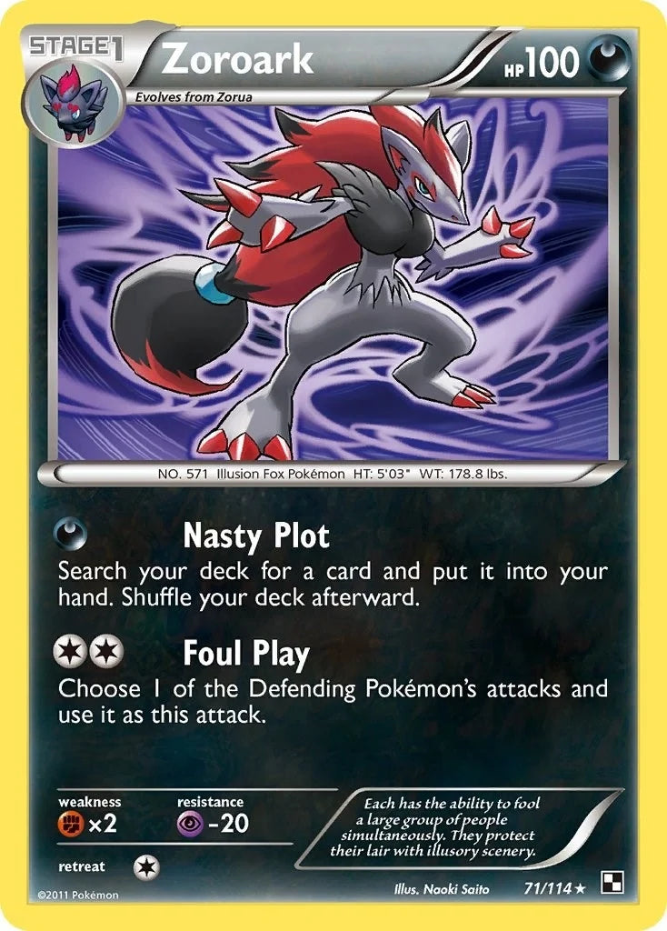 Zoroark (71/114) (Black and White) (BLW)