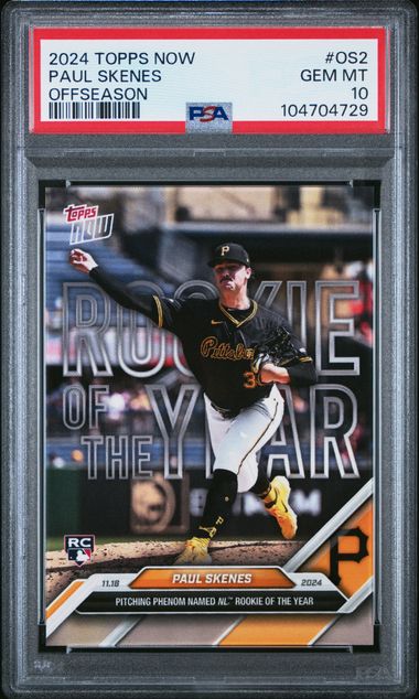 Paul Skenes 2024 Topps NOW #OS2 rookie card PSA 10
