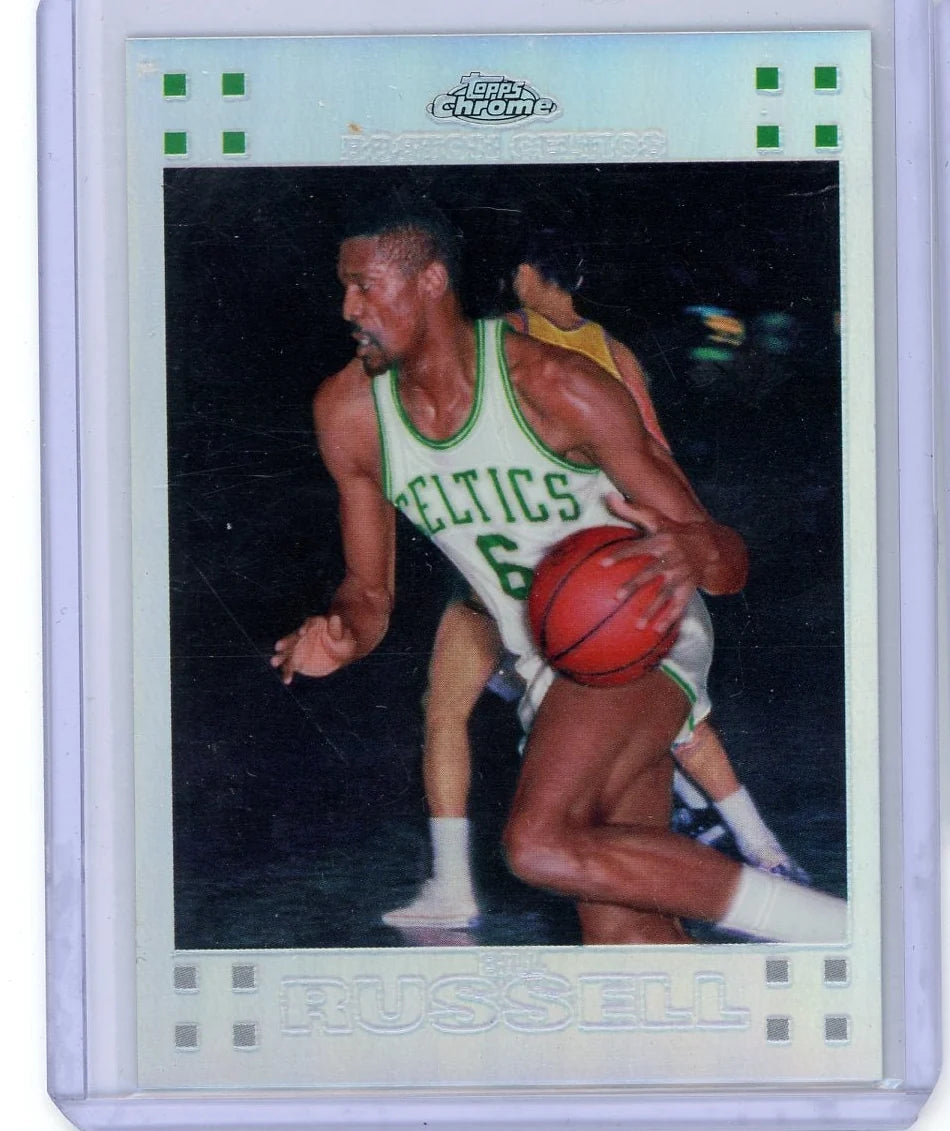 Bill Russell 2007-08 Topps Chrome refractor #'d 400/999