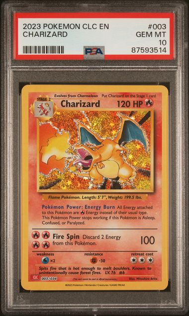 Charizard 2023 Pokemon Classic Collection #003/032 PSA 10