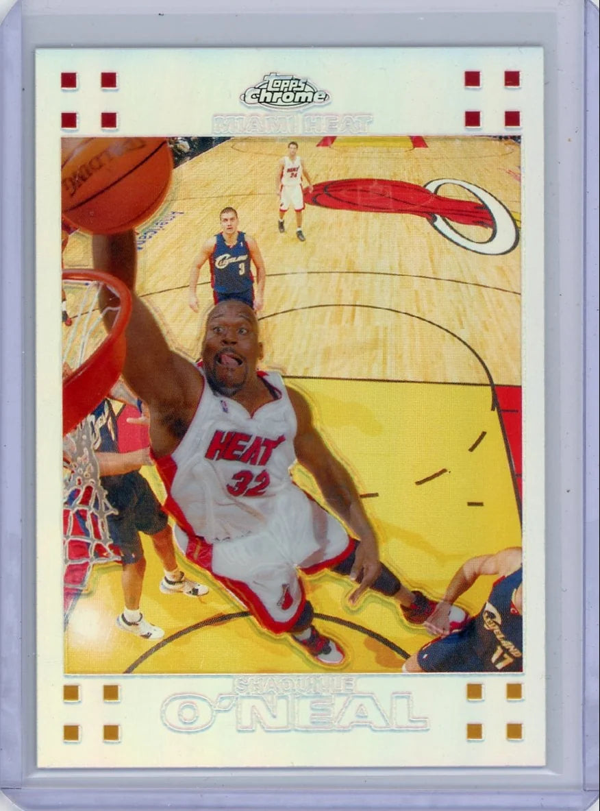 Shaquille O'Neal 2007 Topps Chrome refractor #'d 924/999