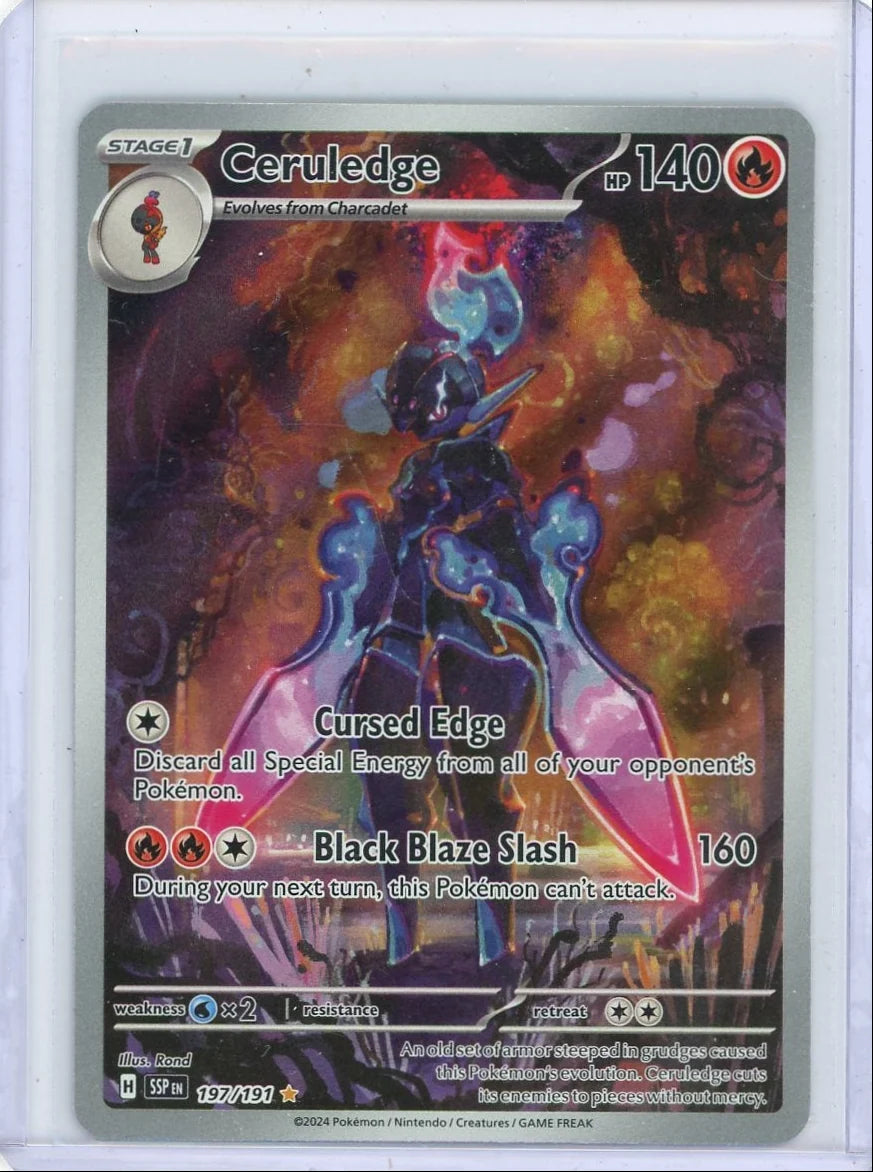Ceruledge Pokémon Surging Sparks Illustration Rare #197/191