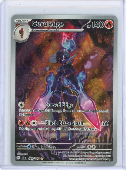 Ceruledge Pokémon Surging Sparks Illustration Rare #197/191