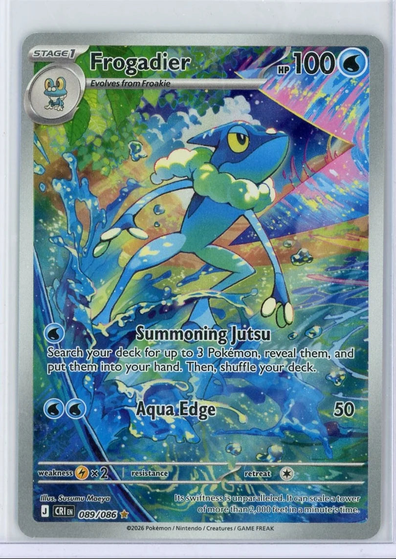 Frogadier Pokémon Chaos Rising Illustration Rare #089/086