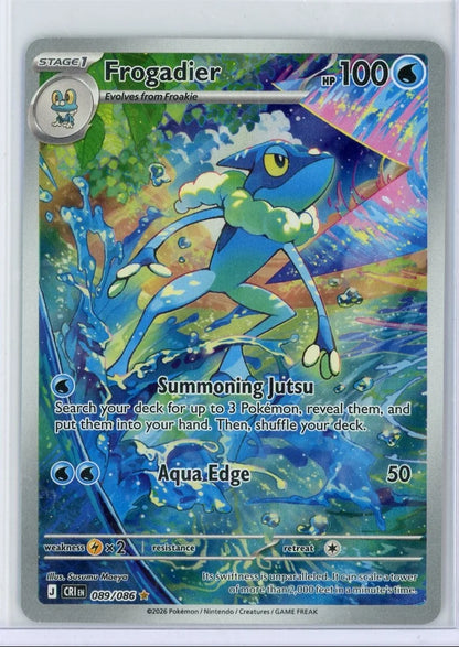 Frogadier Pokémon Chaos Rising Illustration Rare #089/086