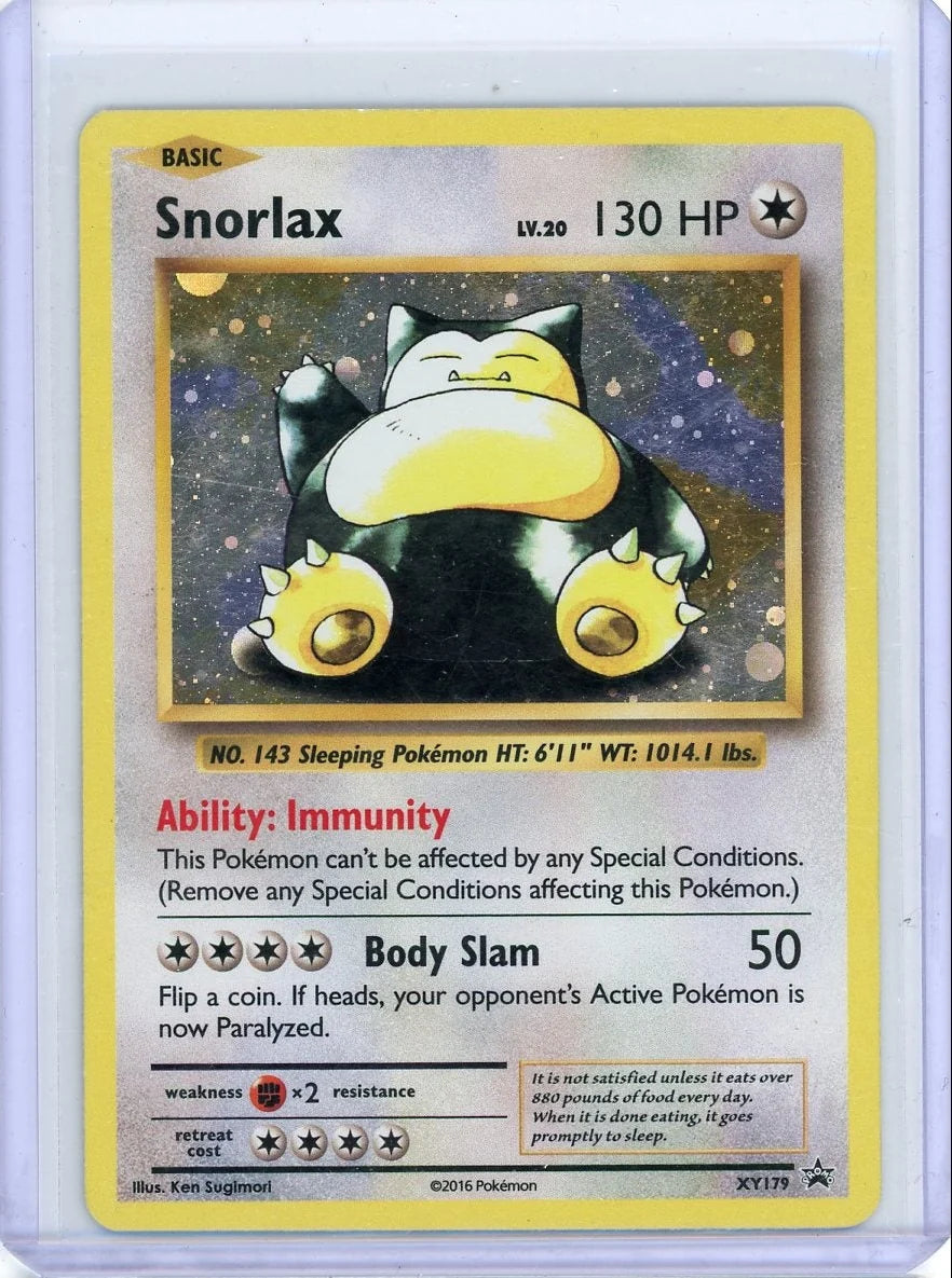 Snorlax 2016 Pokemon Black Star Promo #XY179