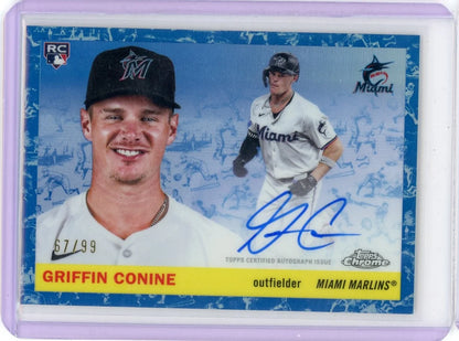 Griffin Conine Topps Chrome Platinum Baseball Autograph RC #'d 67/99