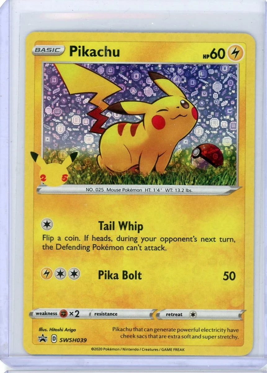 Pikachu Pokémon General Mills Celebrations Black Star Promo #SWSH039