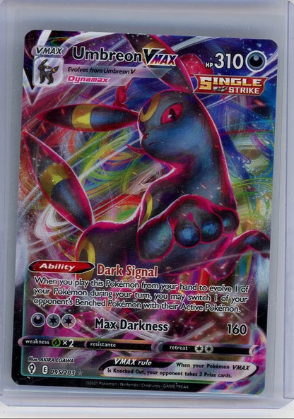Umbreon Vmax Pokémon Evolving Skies Ultra Rare #095/203