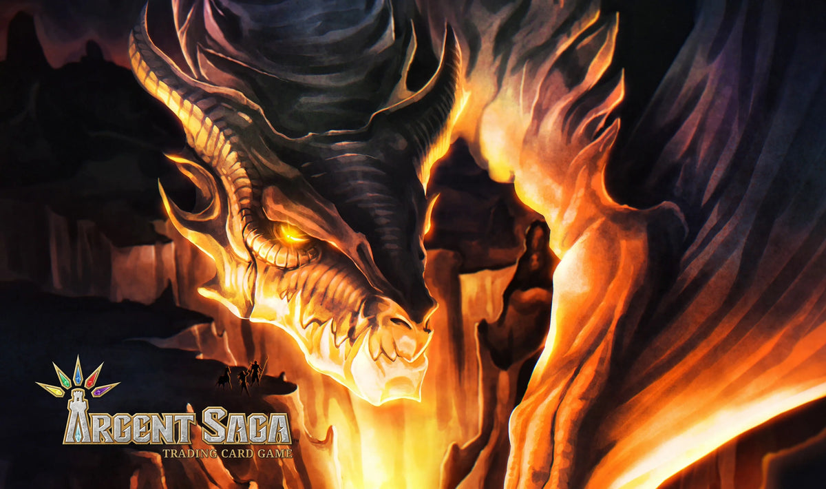 Argent Saga TCG Rubber Playmat - Slumbering Dragon