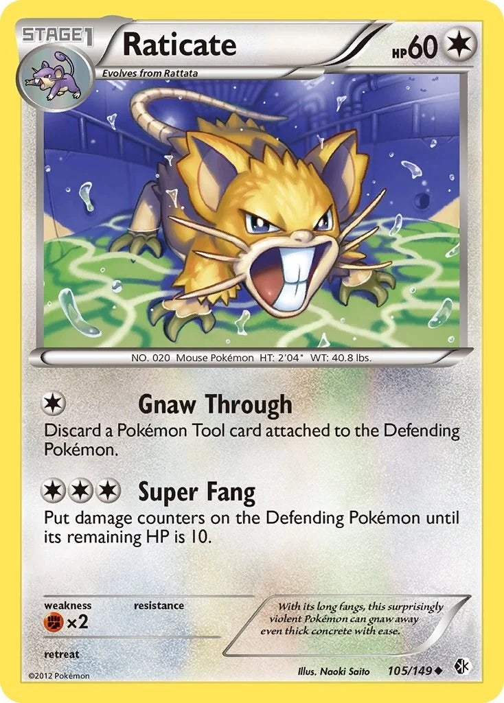 Raticate (105/149) (Boundaries Crossed) (BCR)