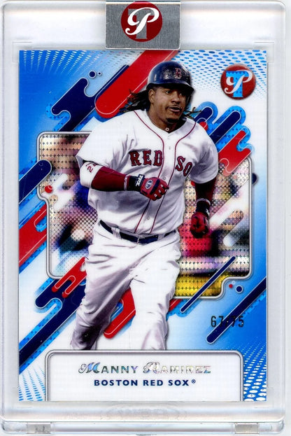 Manny Ramirez 2025 Topps Pristine Pristine Blue Refractor #'d 67/75 (Sealed)