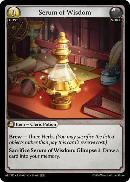 Serum of Wisdom (061) (Alchemical Revolution Starter Decks) (ALCSD)