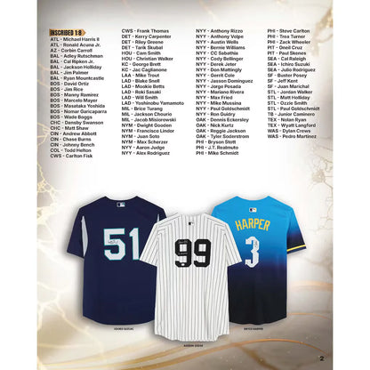2026 Under Wraps Autographed MLB Jerseys Vol. I