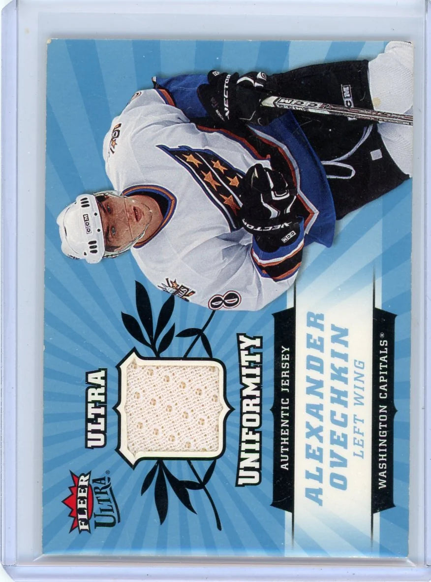 Alexander Ovechkin 2006-07 Fleer Ultra Hockey Ultra Uniformity Jersey Relic