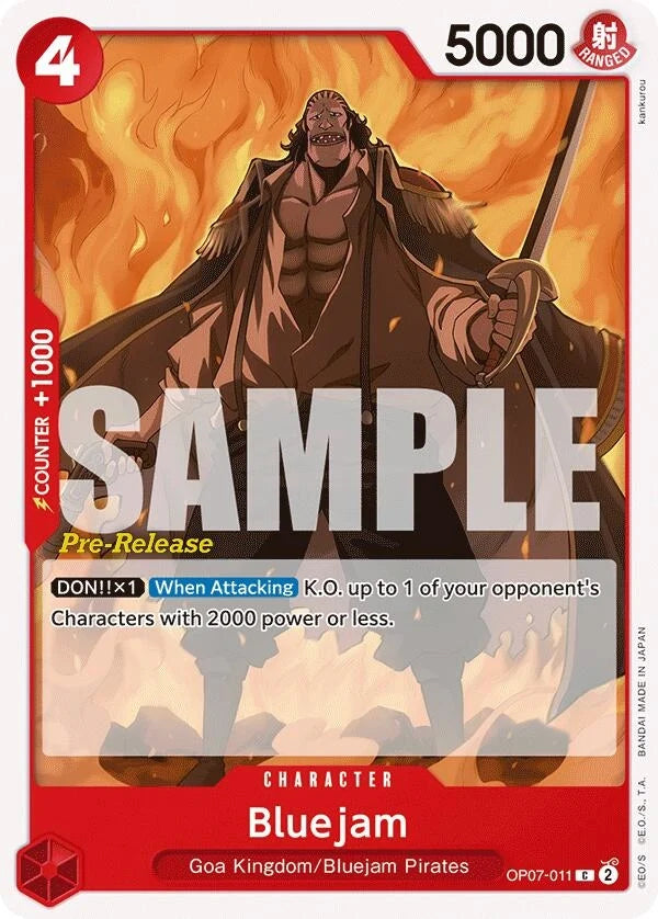 Bluejam (OP07-011) (500 Years in the Future Pre-Release Cards) (OP07 PRE)
