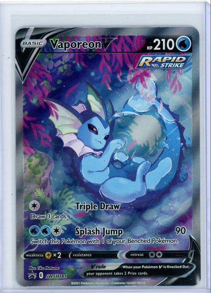 Vaporeon V Pokémon Sword & Shield Black Star Promo #SWSH181