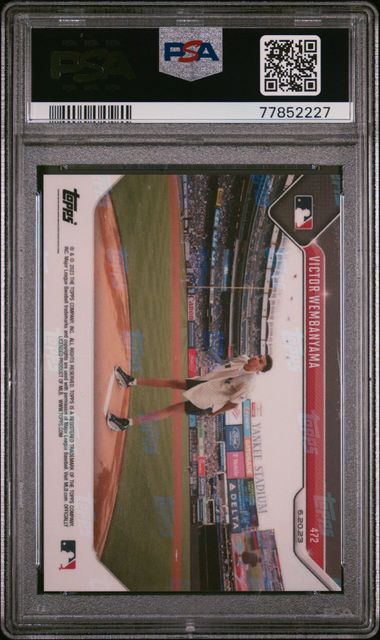 Victor Wembanyama 2023 Topps Now 1st Pitch #472 PSA 9
