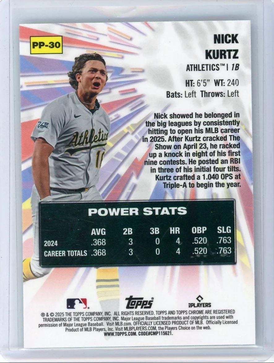 Nick Kurtz 2025 Topps Chrome Power Players RC