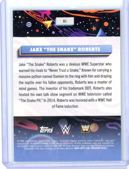 Jake "The Snake" Roberts 2026 Topps Cosmic Chrome Purple Nebula Refractor #'d 120/150
