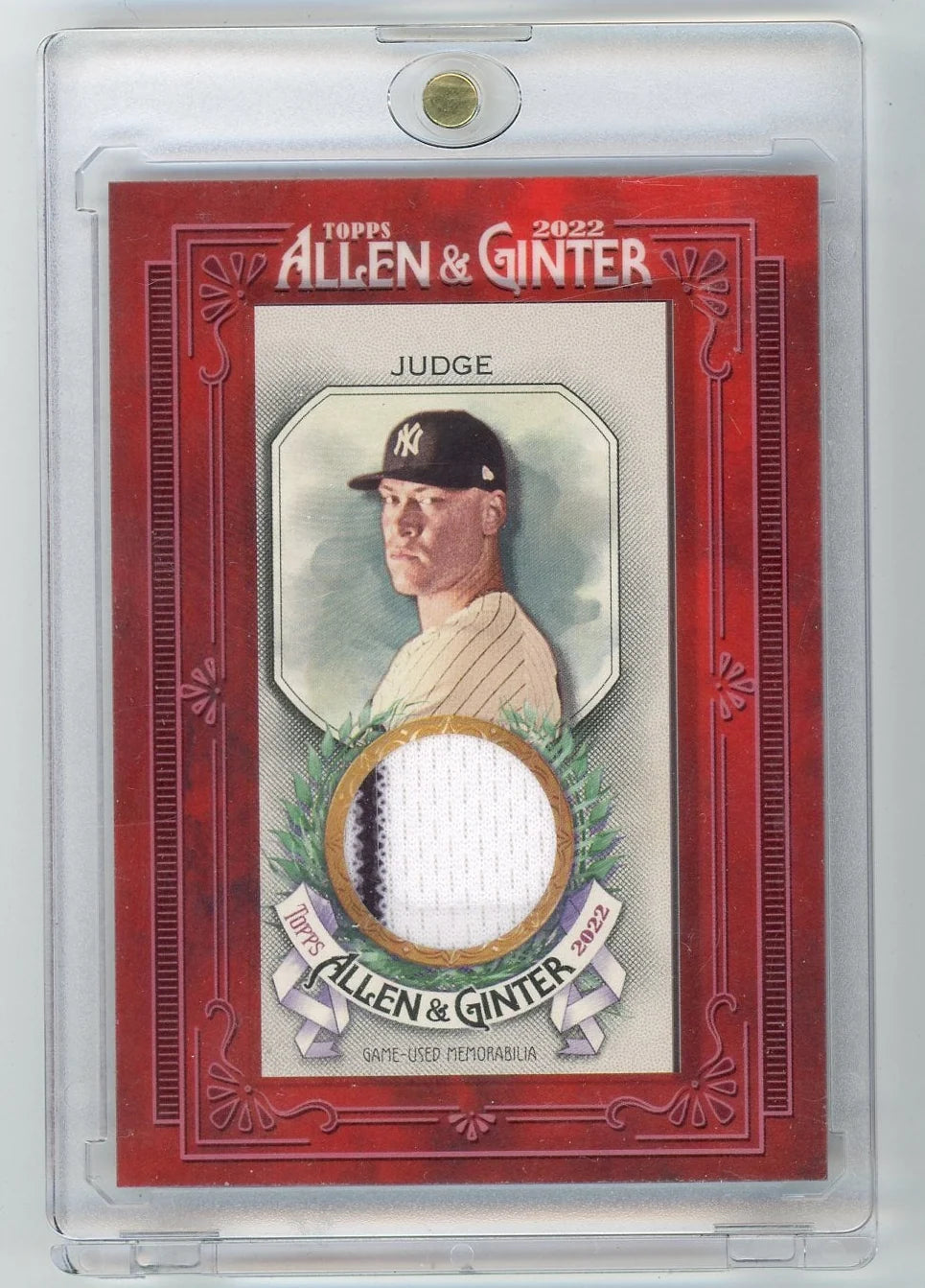 Aaron Judge 2022 Topps Allen & Ginter game-used relic