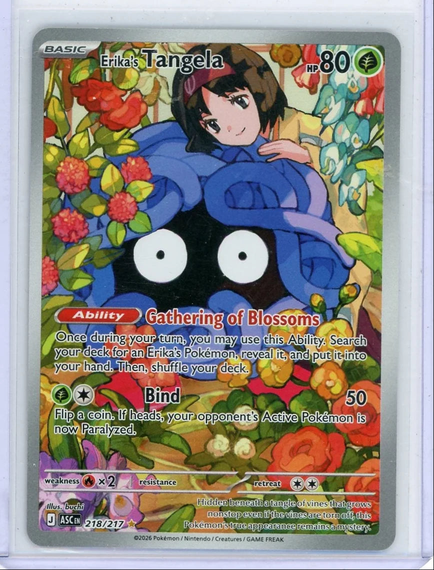 Erika's Tangela Pokémon Ascended Heroes Illustration Rare #218/217