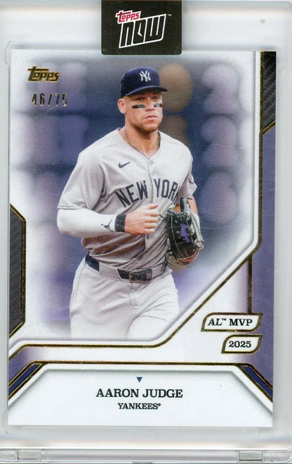 Aaron Judge 2025 Topps Now MVP Collection Purple #'d 46/75