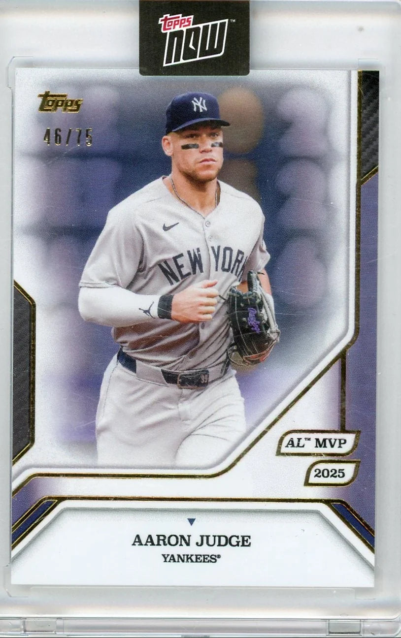 Aaron Judge 2025 Topps Now MVP Collection Purple #'d 46/75