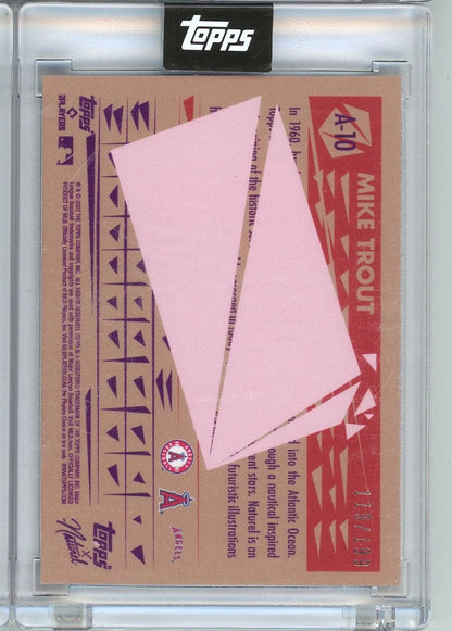 Mike Trout 2022 Topps '52 by Naturel Gum-Back foil #'d 119/199