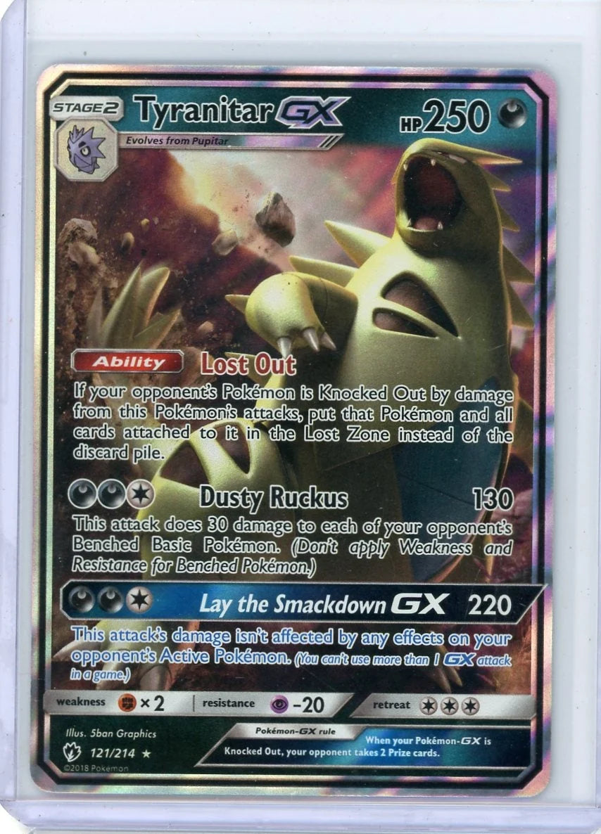 Tyranitar GX Pokémon Lost Thunder Ultra Rare #121/214