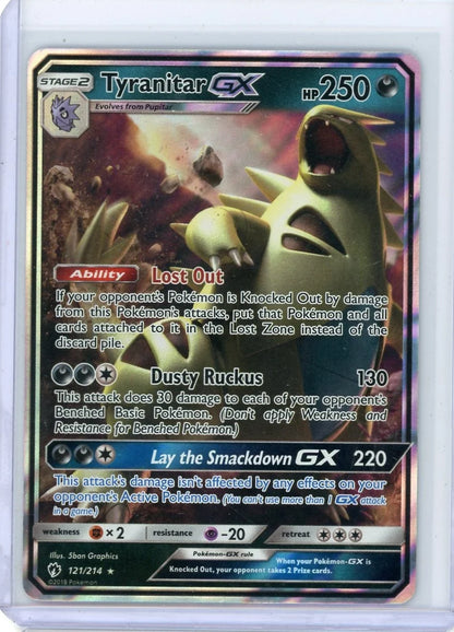 Tyranitar GX Pokémon Lost Thunder Ultra Rare #121/214