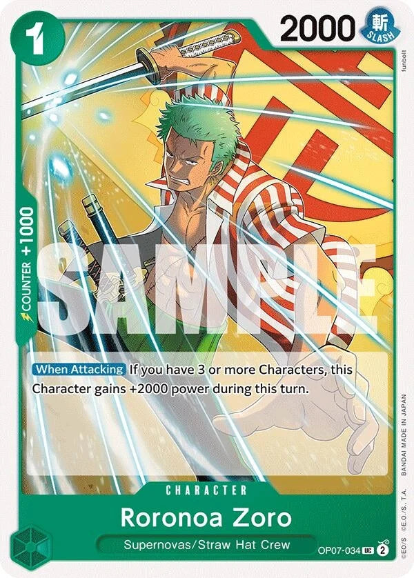 Roronoa Zoro (034) (OP07-034) (500 Years in the Future) (OP07)