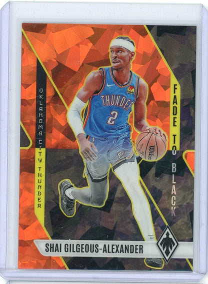 Shai Gilgeous-Alexander 2023-24 Panini Phoenix Fade to Black orange ice #'d 190/249