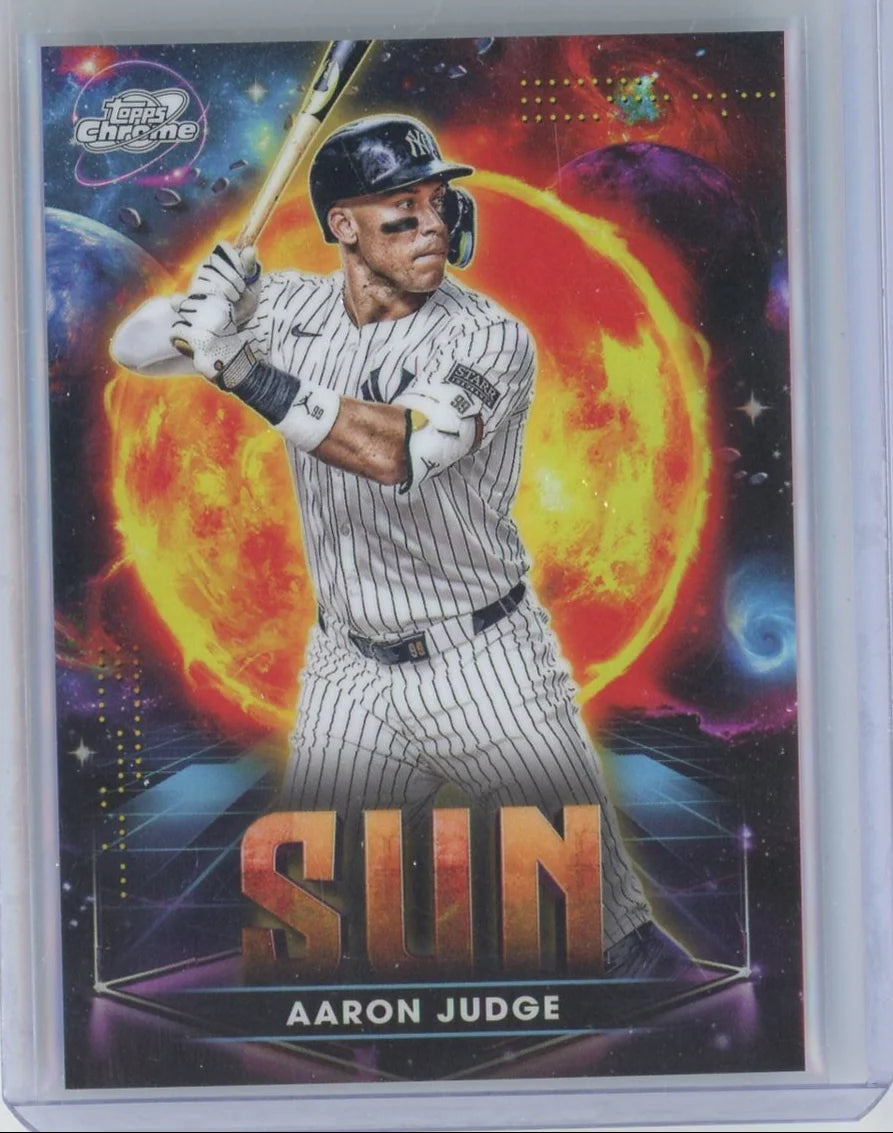 Aaron Judge 2025 Topps Cosmic Chrome Planetary Pursuit Sun